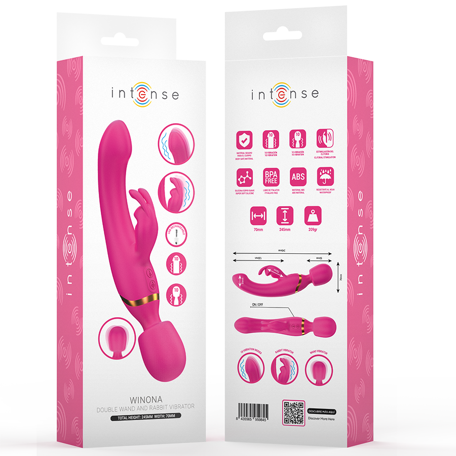 INTENSE - WINONA DOPPIO VIBRATORE CONIGLIO E BACCHETTA - immagine 4
