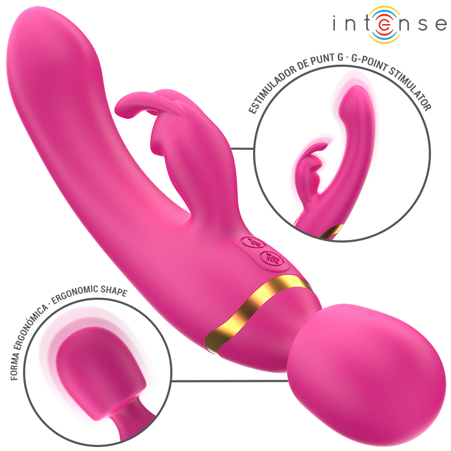INTENSE - WINONA DOPPIO VIBRATORE CONIGLIO E BACCHETTA - immagine 3