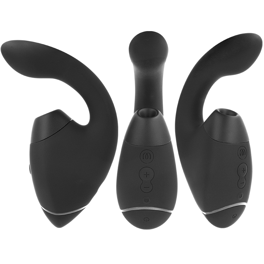 WOMANIZER - DUO NEXT STIMOLATORE DOPPIO CLITORIDEO E PUNTO G NERO - immagine 2