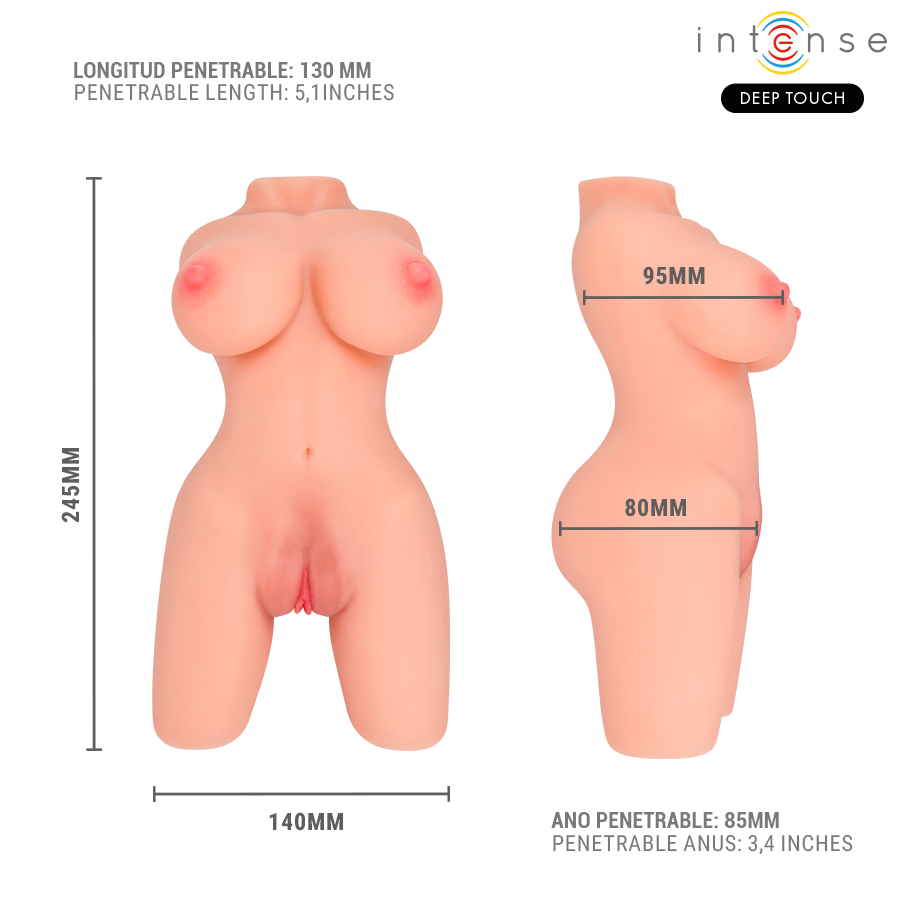 INTENSE DEEP TOUCH - JESSE TORSO DOPPIA VAGINA E MASTURBATORE ANO - immagine 8