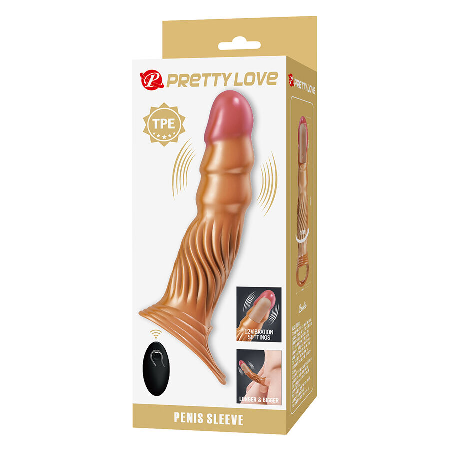 PRETTY LOVE - GUAINA PER PENE TESTURIZZATA CON VIBRAZIONE E TELECOMANDO - immagine 11