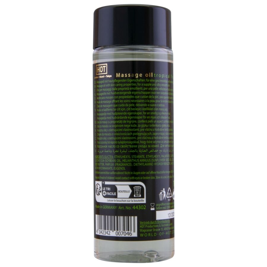Hot - Olio da Massaggio Corpo Frutta Tropicale e Vitamina E - 100 ml - immagine 2