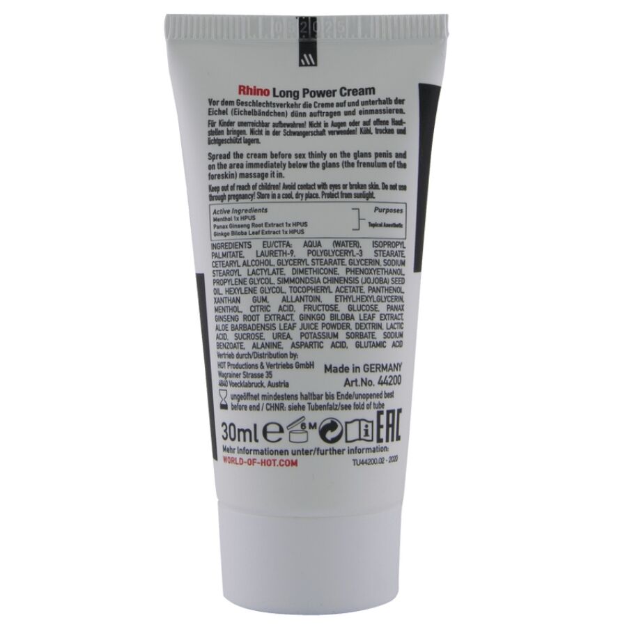 HOT - RHINO LONG POWER CREAM 30 ML - immagine 6