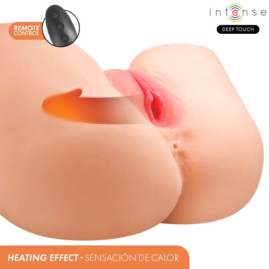 INTENSE DEEP TOUCH - JULIA MASTURBATORE VAGINALE CON ASPIRAZIONE, CALORE, VIBRAZIONE ED EFFETTI VOCALI CON TELECOMANDO 9 KG - immagine 2