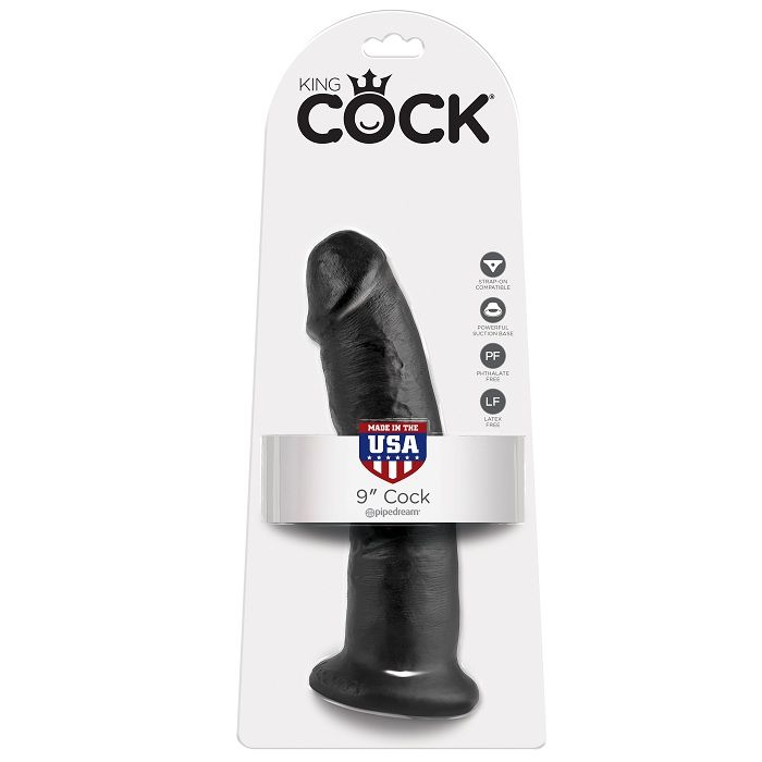 KING COCK - 9 DILDO NERO 22.9 CM - immagine 5