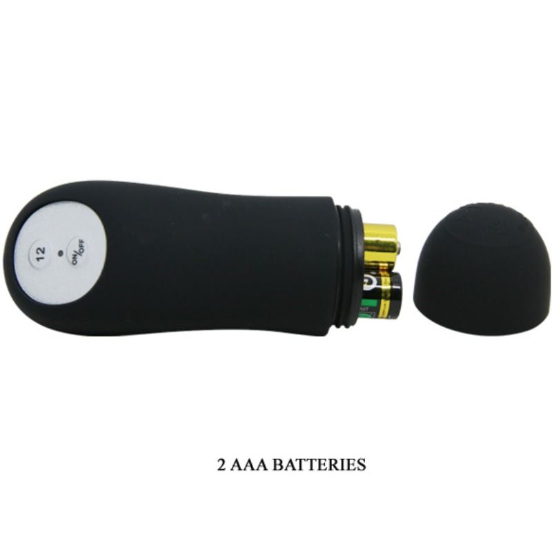 PRETTY LOVE - PLUG ANALE IN SILICONE EXTRA STIMOLAZIONE E 12 MODALIT DI VIBRAZIONE NERO - immagine 5