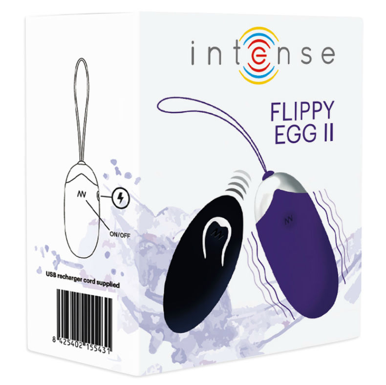INTENSE - UOVO VIBRANTE FLIPPY II CON TELECOMANDO VIOLA - immagine 3