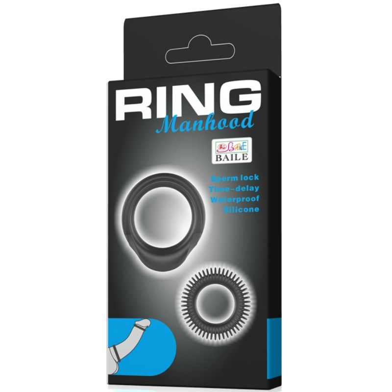 BAILE - KIT 2 ANELLI IN SILICONE RING MANHOOD - immagine 6