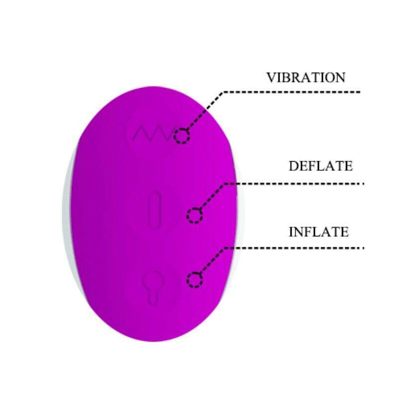 PRETTY LOVE - VIBRATORE GONFIABILE RICARICABILE DEMPSEY - immagine 5