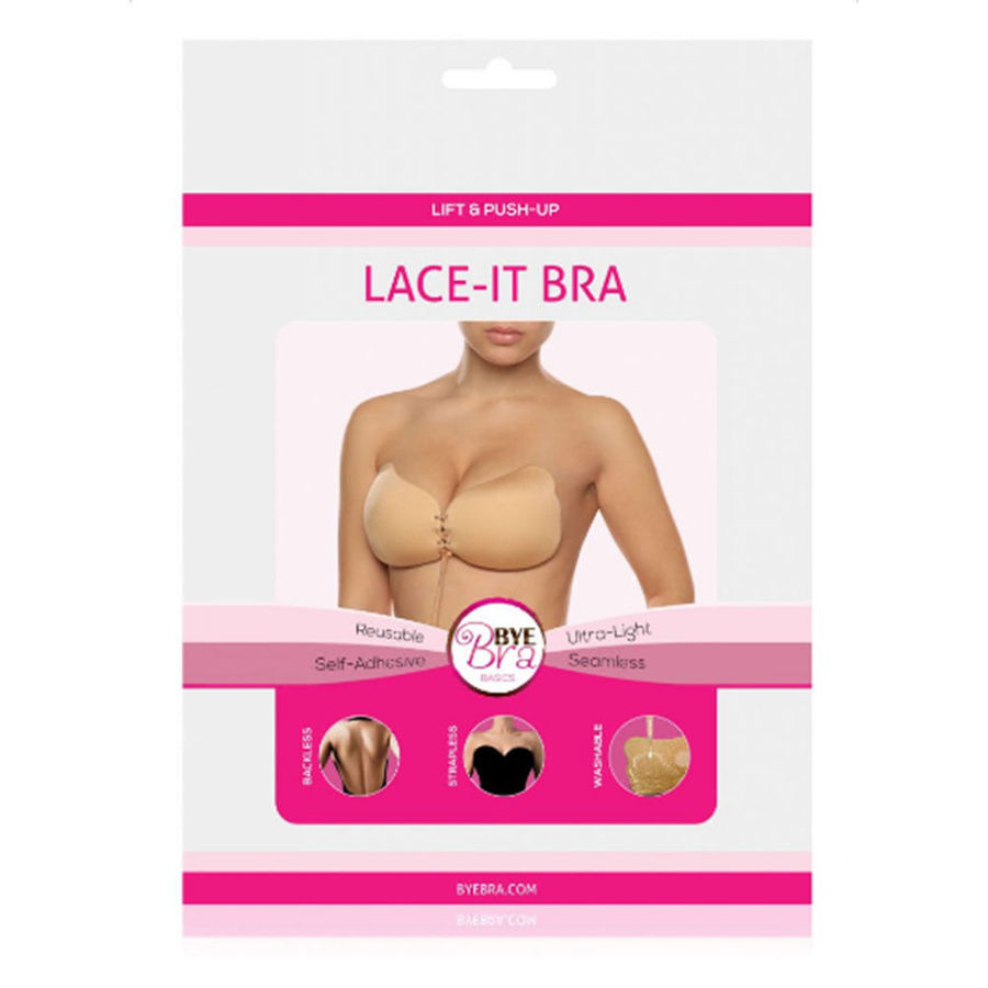 BYE-BRA - LACE-IT VALORIZZAZIONE PUSH-UP BEIGE COPPA D - immagine 4