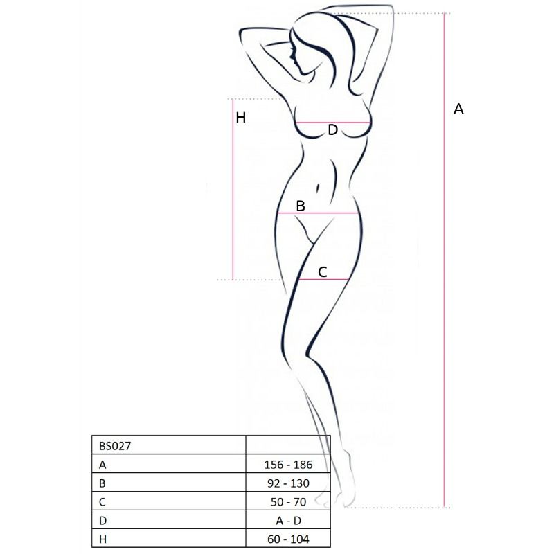 PASSION - WOMAN BS027 BODYSTOCKING ESTILO VESTIDO ROJO TALLA ÚNICA - immagine 2