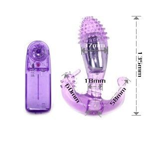 BAILE - ESTIMULADOR LILA VAGINAL Y ANAL CON VIBRACIÓN - immagine 2