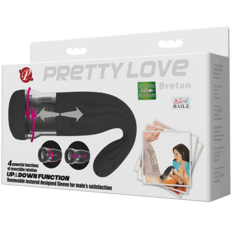 PRETTY LOVE - BRETON MASTURBATORE MULTIFUNZIONE RICARICABILE - immagine 4