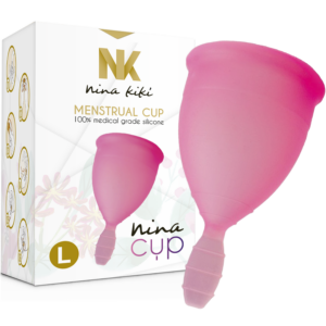 NINA KIKÍ - COPPA MESTRUALE ROSA - TAGLIA L