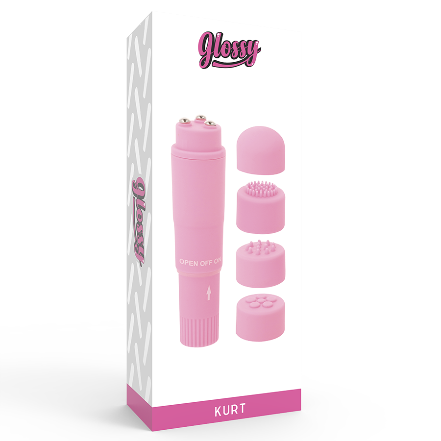 GLOSSY - MASSAGGIATORE POCKET KURT ROSA - immagine 3