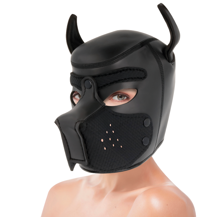 DARKNESS - MASCHERA PER CANI IN NEOPRENE CON MUSEROLA RIMOVIBILE M - immagine 7