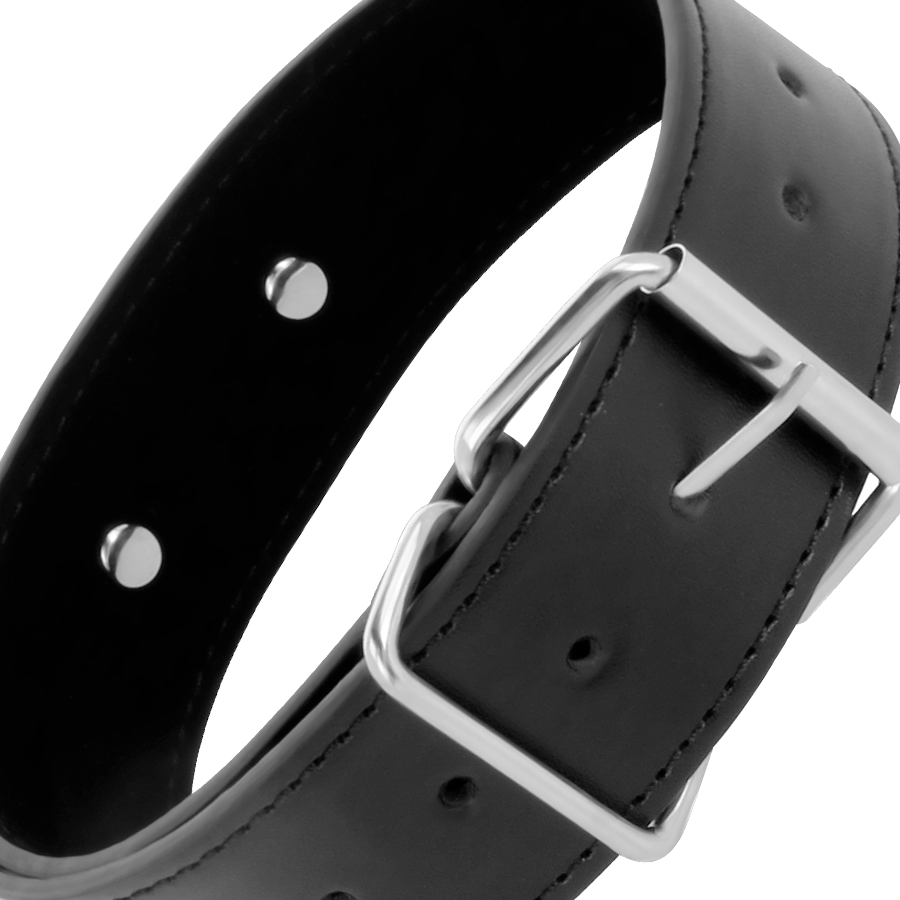 DARKNESS - COLLANA POSTURA CON CATENA IN PELLE - immagine 5