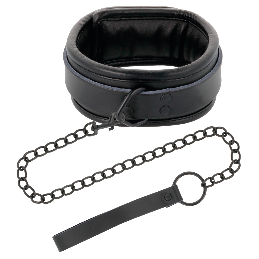 DARKNESS - COLLANA NERA CON CATENA - immagine 6