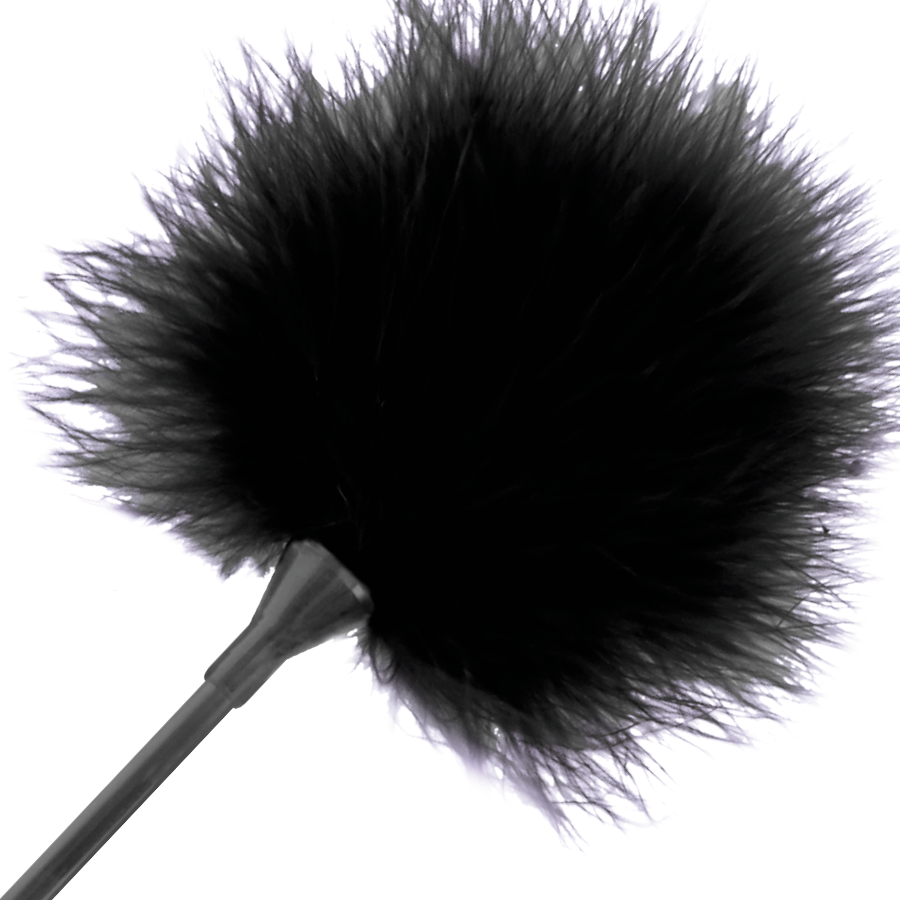 DARKNESS - PLUMA ESTIMULADORA NEGRO 42 CM - immagine 2