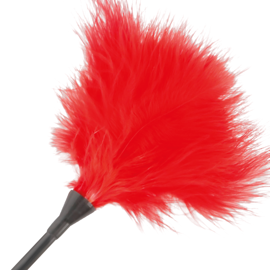 DARKNESS - PLUMA ESTIMULADORA ROJO 42CM - immagine 2