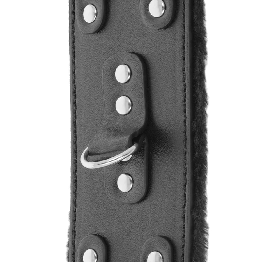DARKNESS - MANETTE NERE REGOLABILI IN PELLE CON FODERA - immagine 6