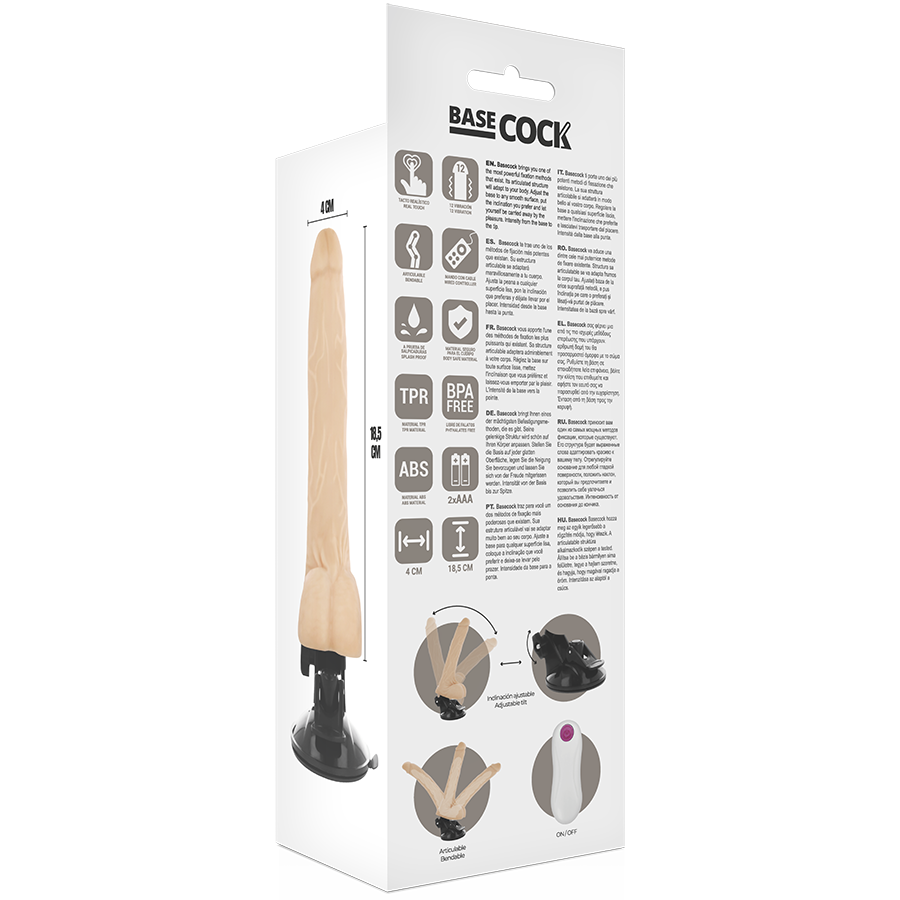 BASECOCK TELECOMANDO REALISTICO PIEGHEVOLE CARNE 18,5 CM - immagine 2