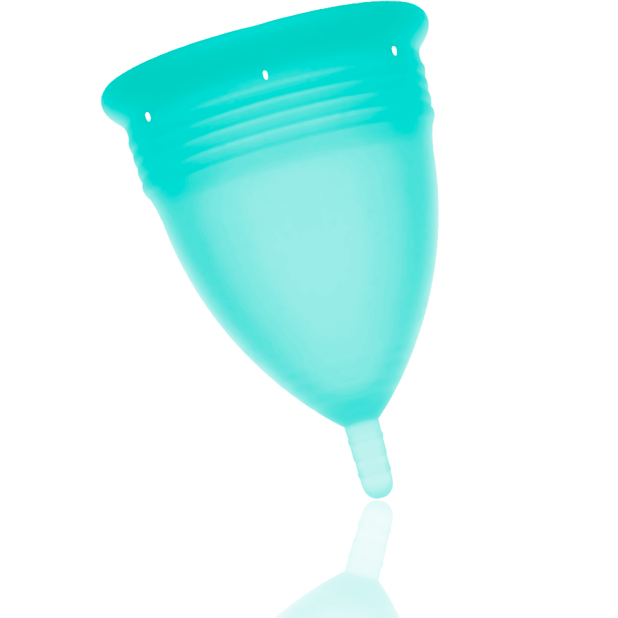 STERCUP - COPA MENSTRUAL FDA SILICONA AQUAMARINA - TALLA L - immagine 2