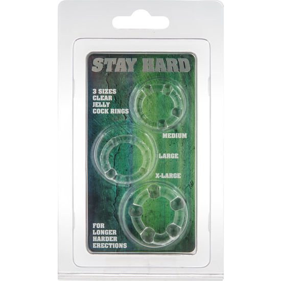 SEVEN CREATIONS - JUEGO TRES ANILLOS PENE TRANSPARENTE - immagine 2