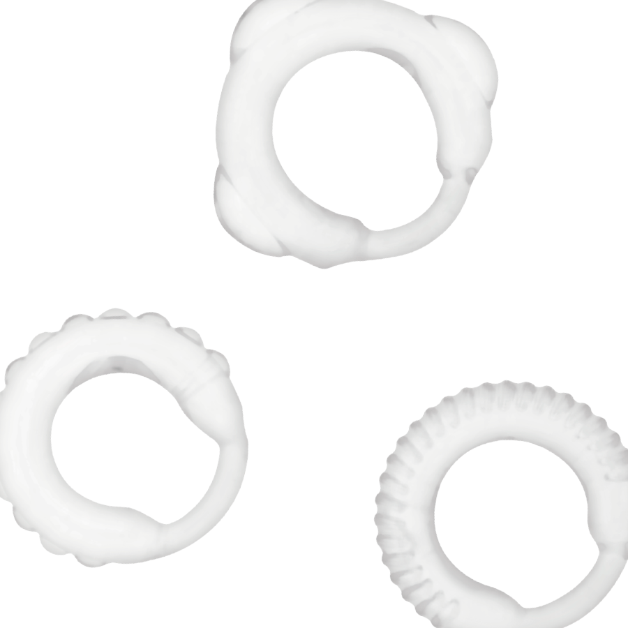 ADDICTED TOYS - SET 3 ANILLOS PENE CLEAR - immagine 5