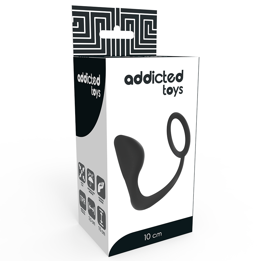 ADDICTED TOYS - PLUG ANAL CON ANILLO PENE NEGRO - immagine 4