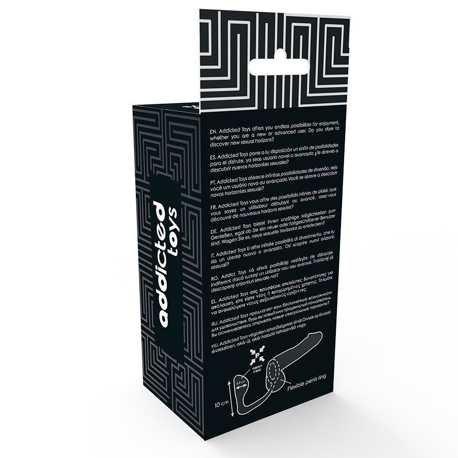 ADDICTED TOYS - PLUG ANAL CON ANILLO PENE NEGRO - immagine 3