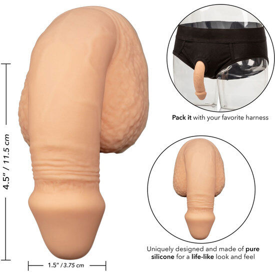 CALEXOTICS - IMBALLAGGIO IN SILICONE PENE 12.75 CM CARNE - immagine 2