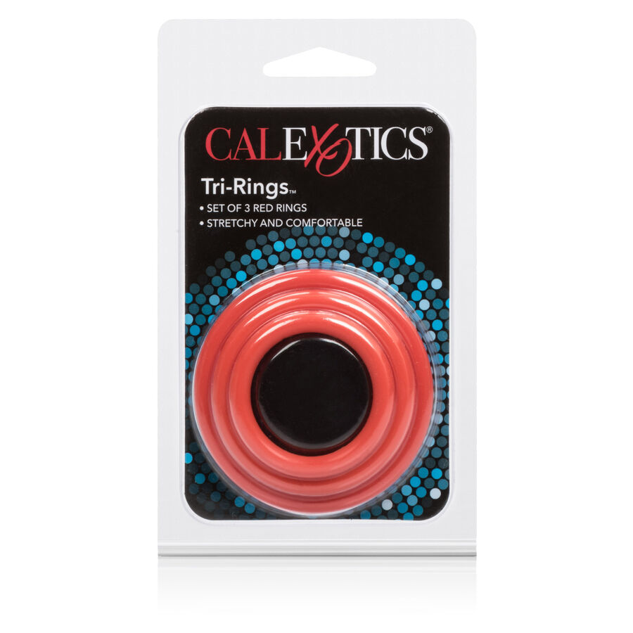 CALEXOTICS - SET TRES ANILLAS ERECCIÓN ROJO - immagine 4