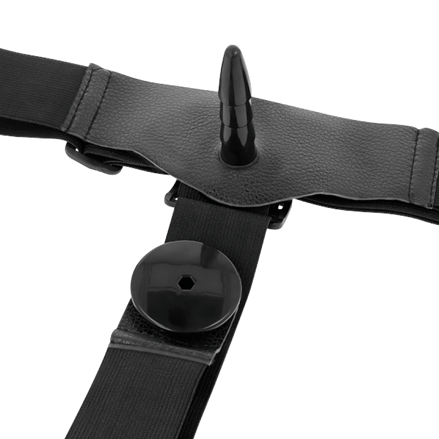 HARNESS ATTRACTION - HARRIS DOPPIA PENETRAZIONE CON VIBRAZIONE 18 CM -O- 3.5 CM - immagine 3