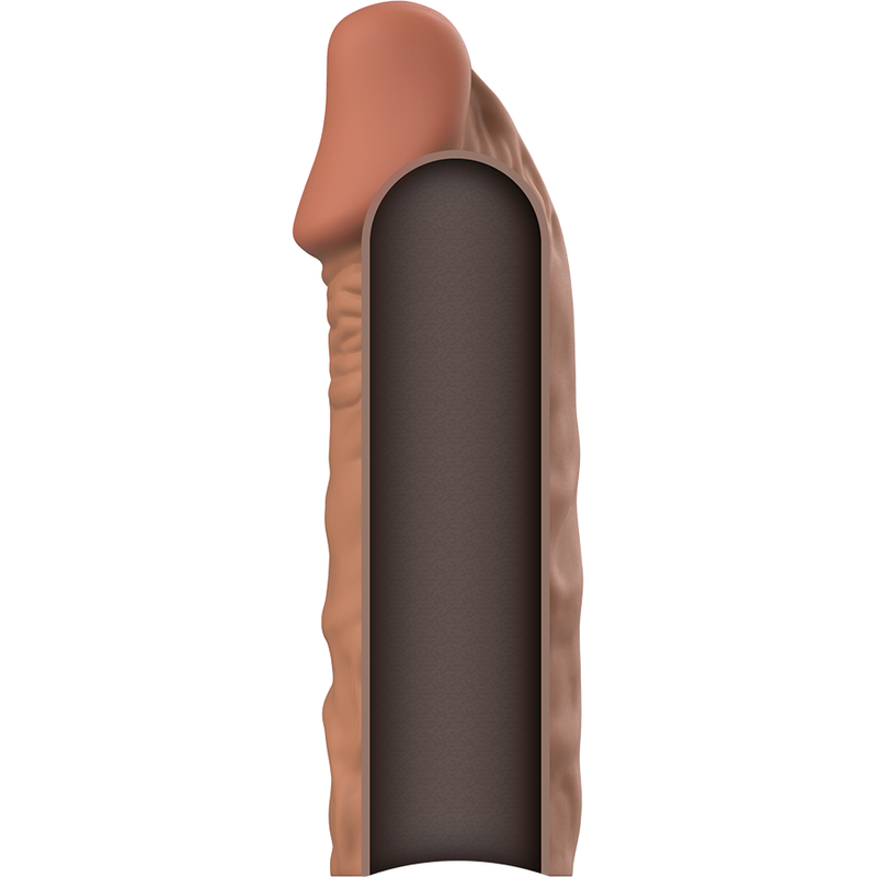 VIRILXL - ESTENSIONE DEL PENE IN SILICONE LIQUIDO V5 MARRONE - immagine 5