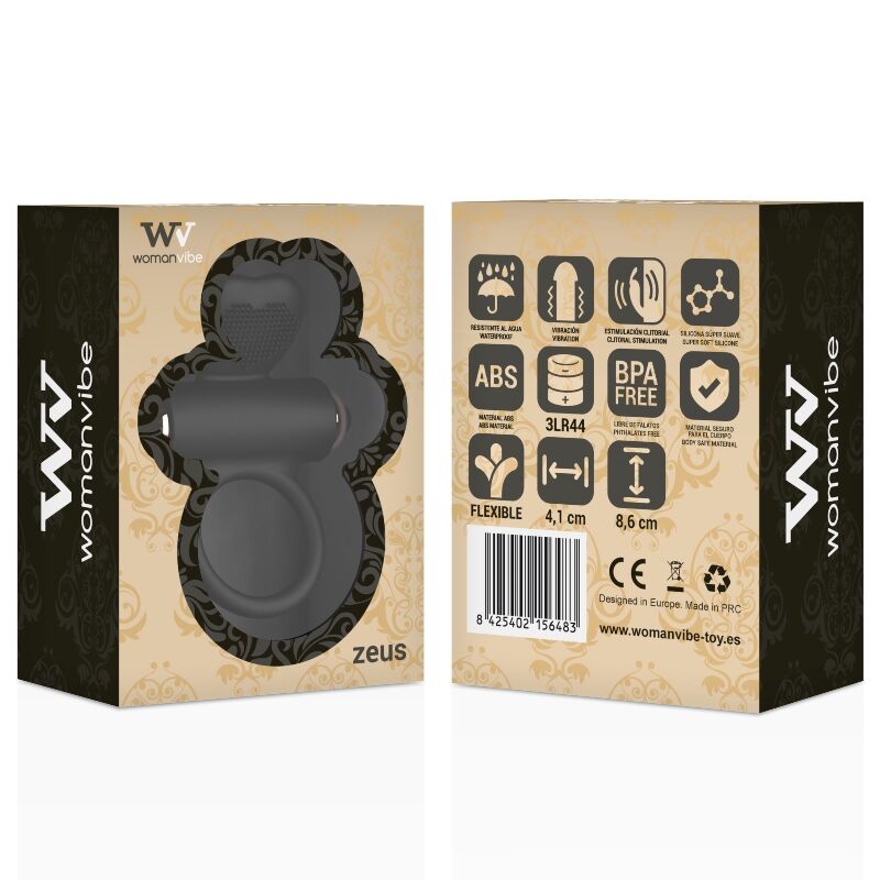 WOMANVIBE - ANELLO VIBRATORE IN SILICONE ZEUS - immagine 4