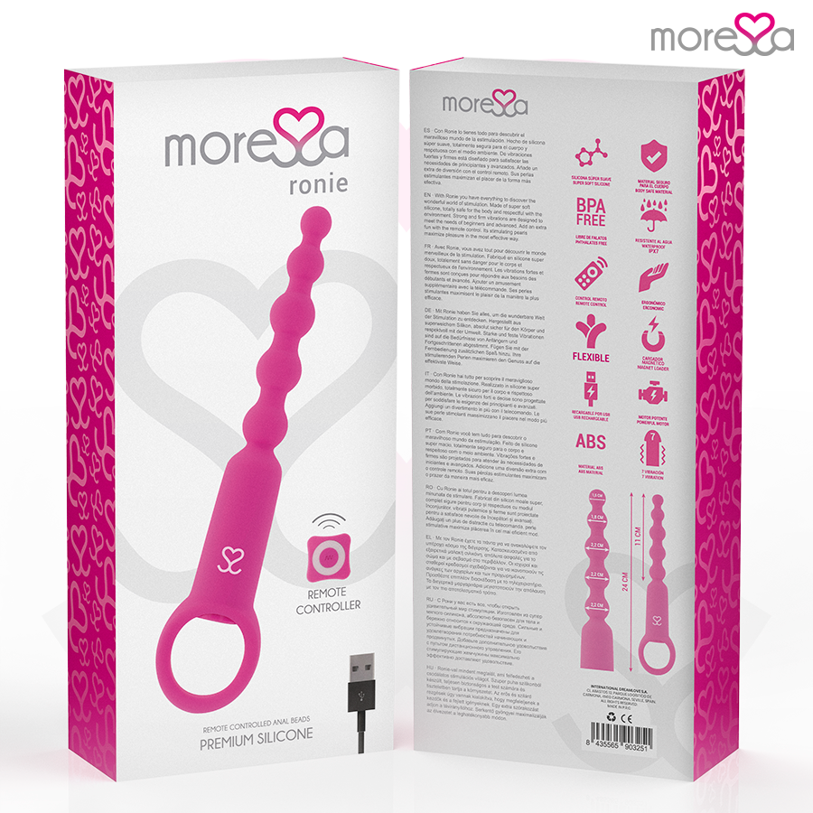 MORESSA - RONIE POTENTE ROSARIO ANAL CONTROL REMOTO ROSA - immagine 7