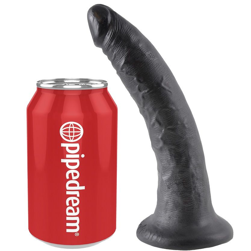 KING COCK - 7 PENE NEGRO 17.8 CM - immagine 4