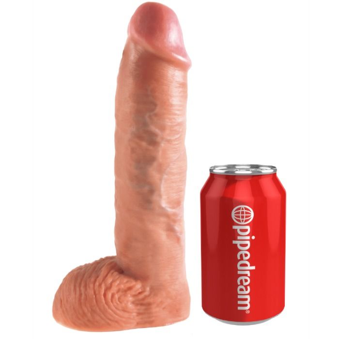 KING COCK - STRAP-ON CON DILDO HUECO 25.5 CM Y TIRANTES COLOR CARNE - immagine 5