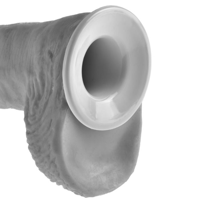 KING COCK - STRAP-ON CON DILDO HUECO 28 CM Y TIRANTES COLOR CARNE - immagine 3