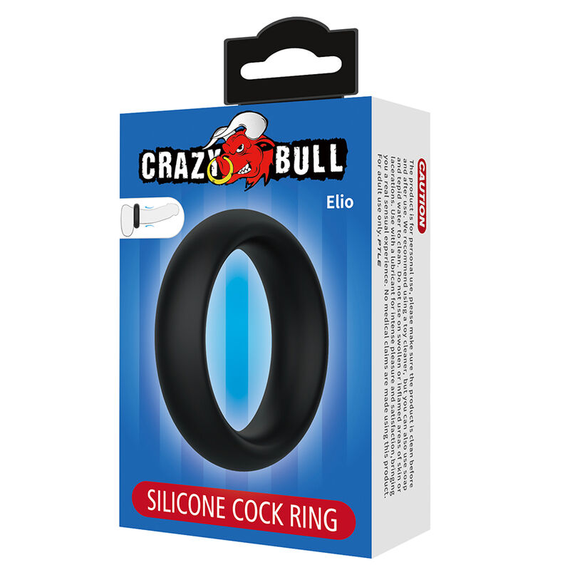 CRAZY BULL - ELIO ANELLO PER PENE IN SILICONE NERO - immagine 7