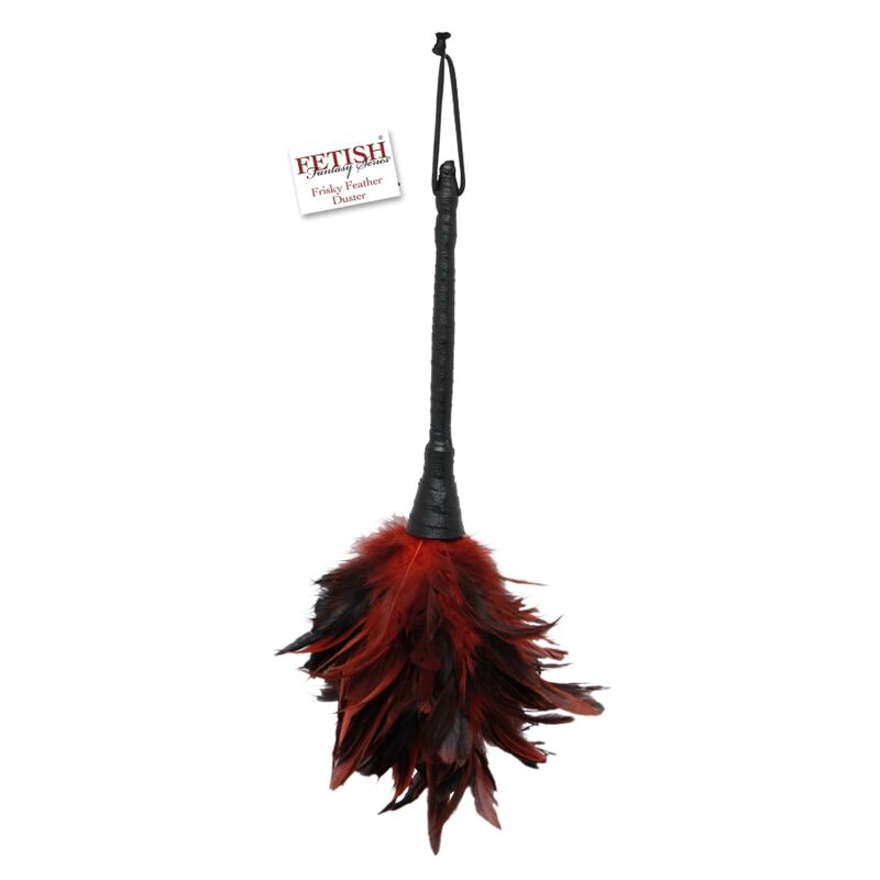 FETISH FANTASY SERIES - BLACK & RED FRISKY FEATHER TICKLER - immagine 2
