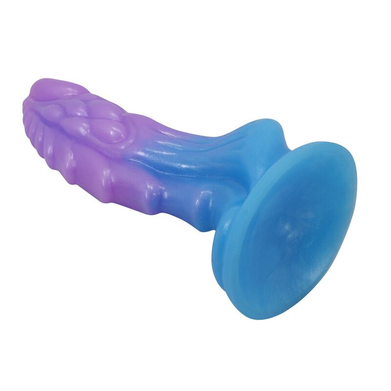 POWER MONSTERS - DILDO REALISTICO ATLANTEANO CON VENTOSA 19 CM Ø 5 CM BLU E VIOLA - immagine 5