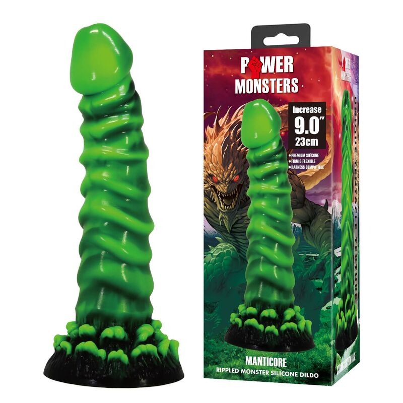 POWER MONSTERS - DILDO IN SILICONE MANTICORE FANTASY 23 CM Ø 5 CM - immagine 2
