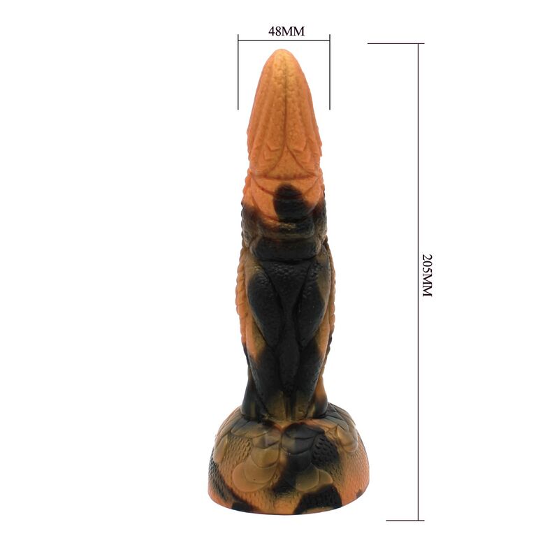 POWER MONSTERS - TIRANNOSAURO BICOLORE FANTASY DILDO IN SILICONE 20,5 CM Ø 5 CM - immagine 7