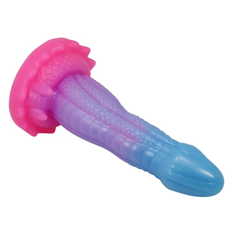 POWER MONSTERS - DILDO VOID PYTHON FANTASY CON VENTOSA 20,5 CM Ø 5,2 CM BLU, VIOLA E ROSA - immagine 8
